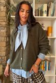 Oliver Knit Cardigan Khaki